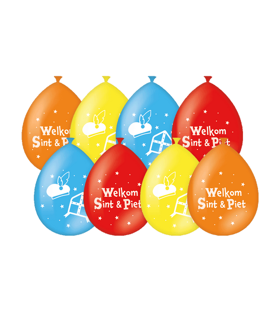 Feestbazaar Party balloons - Sinterklaas (8st)