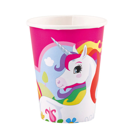 Feestbazaar Party Bekers Magische Eenhoorn - 8 Stuks