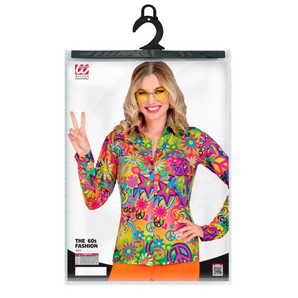 Feestbazaar Party Blouse 60's Peace & Love Dames