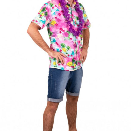 Feestbazaar Party Blouse Club Tropicana Roze