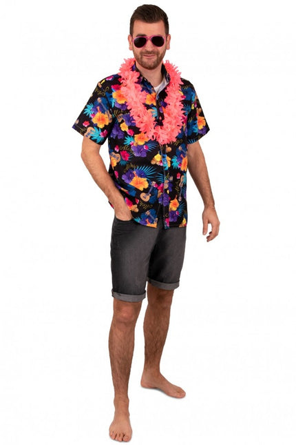 Feestbazaar Party Blouse Club Tropicana Zwart