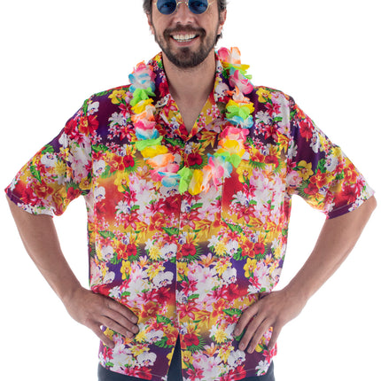 Feestbazaar Party Blouse Hawaii Colorful Flowers