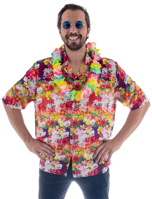 Feestbazaar Party Blouse Hawaii Colorful Flowers
