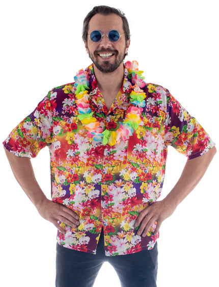 Feestbazaar Party Blouse Hawaii Colorful Flowers