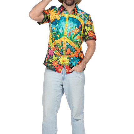 Feestbazaar Party Blouse Hippie peace en bloemen