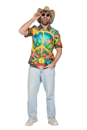 Feestbazaar Party Blouse Hippie peace en bloemen