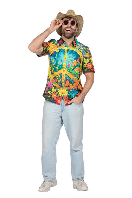 Feestbazaar Party Blouse Hippie peace en bloemen