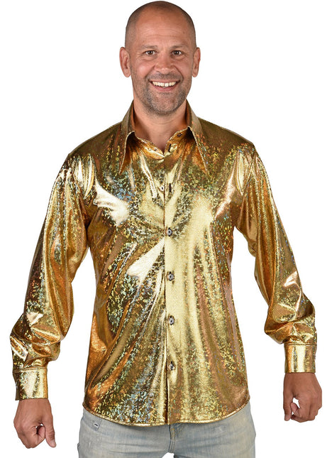 Feestbazaar Party Blouse Holografisch Goud James