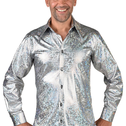 Feestbazaar Party Blouse Holografisch Zilver Tyler