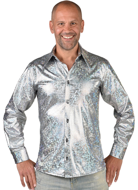 Feestbazaar Party Blouse Holografisch Zilver Tyler