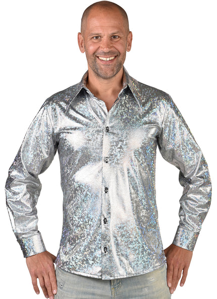 Feestbazaar Party Blouse Holografisch Zilver Tyler