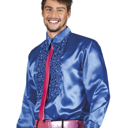Feestbazaar Party blouse Koningsblauw