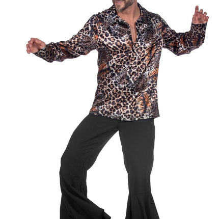 Feestbazaar Party Blouse Panter Luipaard Heren
