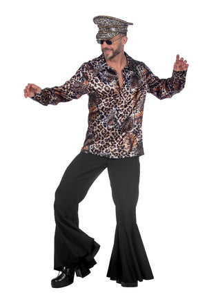 Feestbazaar Party Blouse Panter Luipaard Heren