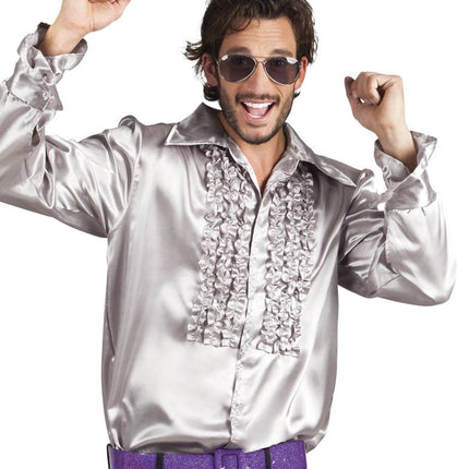 Feestbazaar Party blouse zilver