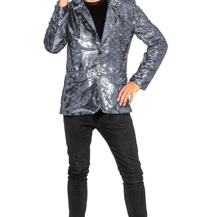 Feestbazaar Party Colbert Pailletten Zilver Twan
