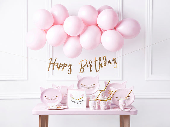 Feestbazaar Party Decoratie Set Katten Roze