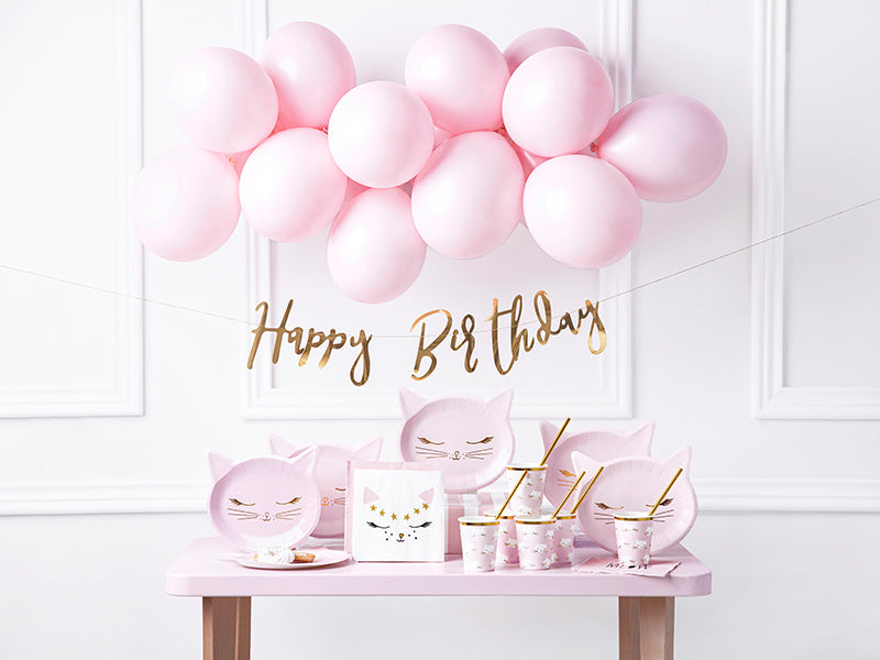 Feestbazaar Party Decoratie Set Katten Roze