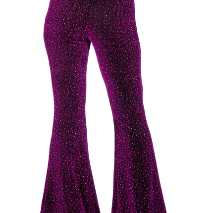 Feestbazaar Party Glitter Broek Flared Fuchsia