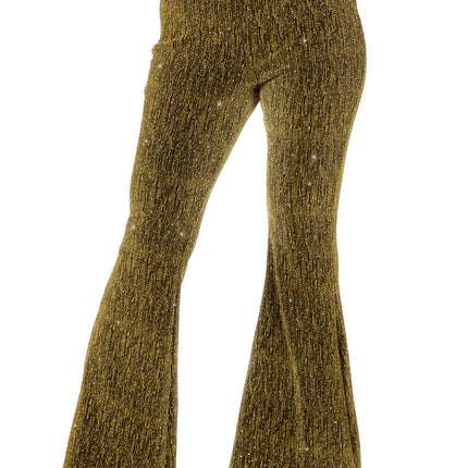 Feestbazaar Party Glitter Broek Flared Goud