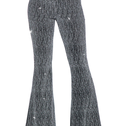 Feestbazaar Party Glitter Broek Flared Zilver