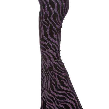 Feestbazaar Party Glitter Broek Velvet Waves Neon Pink