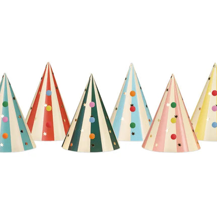 Feestbazaar Party Hoedjes Met Pompons 16cm (6st)