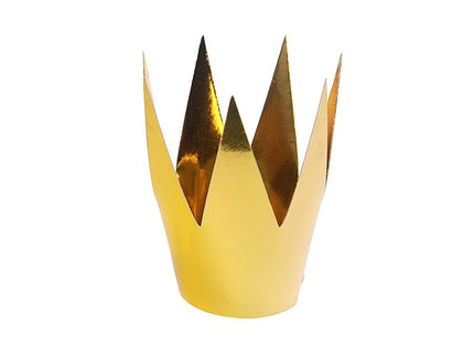Feestbazaar Party Kroon Goud 3 stuks - 5.5cm