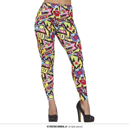 Feestbazaar Party Legging 90's Print