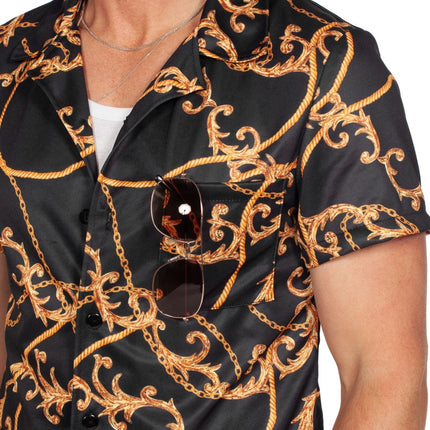 Feestbazaar Party outfit Festival Heren Zwart/Goud Stanley