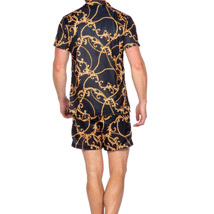 Feestbazaar Party outfit Festival Heren Zwart/Goud Stanley