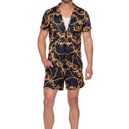 Feestbazaar Party outfit Festival Heren Zwart/Goud Stanley