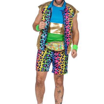 Feestbazaar Party Outfit Regenboog Panter Heren