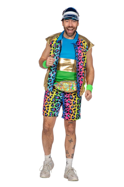 Feestbazaar Party Outfit Regenboog Panter Heren