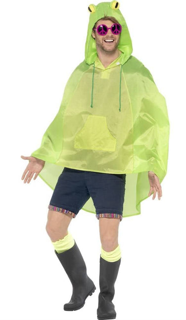 Feestbazaar Party Poncho festival kikker