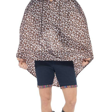 Feestbazaar Party Poncho festival Luipaard