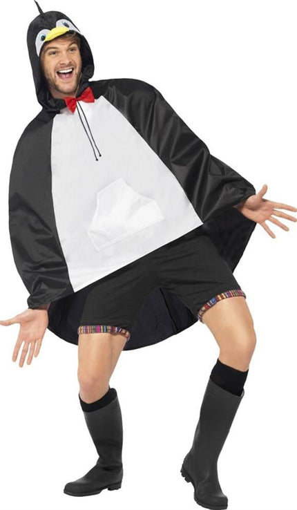 Feestbazaar Party Poncho festival pinguïn