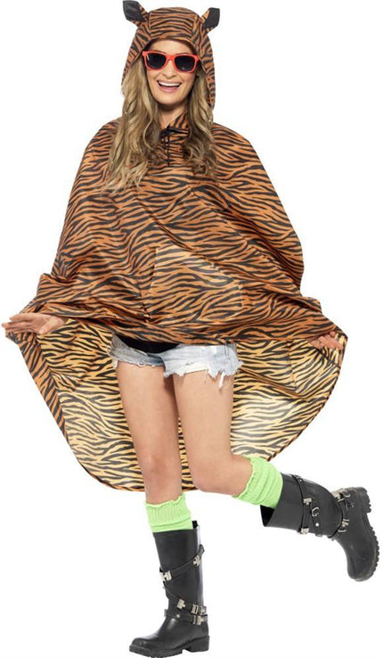 Feestbazaar Party poncho festival tijger