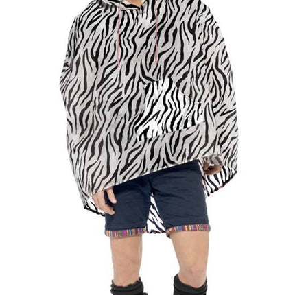 Feestbazaar Party Poncho festival zebra