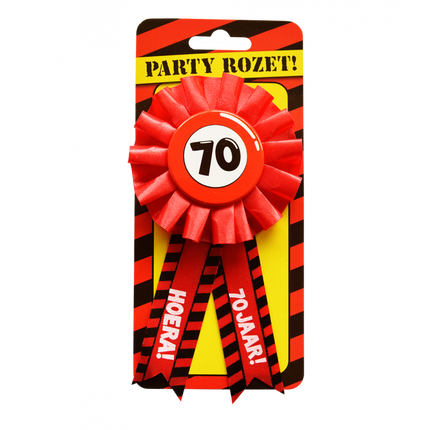 Feestbazaar Party Rozet 70 Jaar