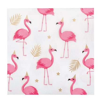 Feestbazaar Party Servetten Flamingo (20st)