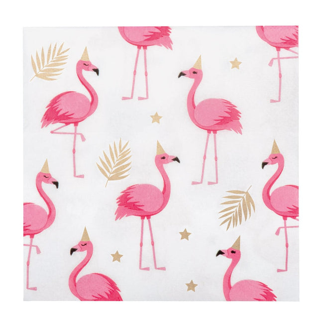 Feestbazaar Party Servetten Flamingo (20st)