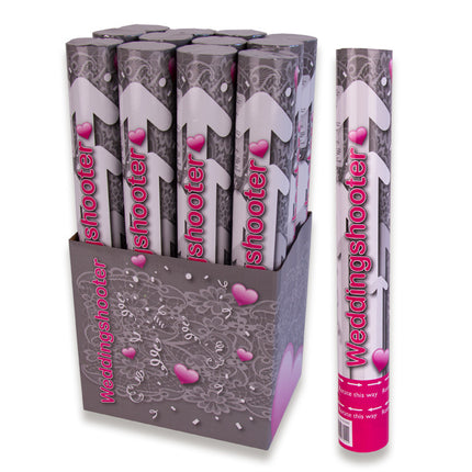 Feestbazaar Party Shooter Huwelijk wit 40cm