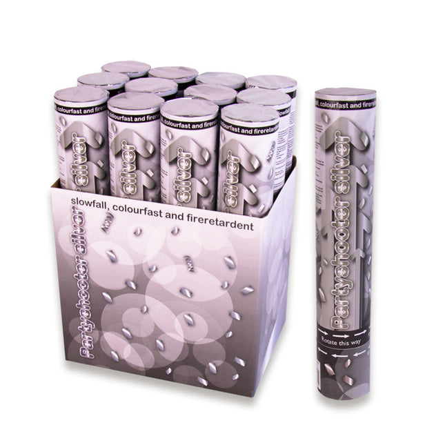 Feestbazaar Party shooter zilver 30 cm