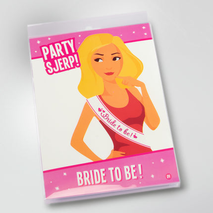 Feestbazaar Party sjerp - Bride to be hearts