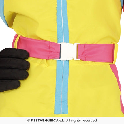 Feestbazaar Party Ski Overall Geel/Pink Dames
