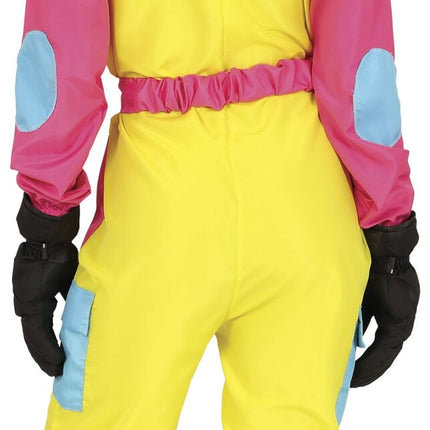Feestbazaar Party Ski Overall Geel/Pink Dames