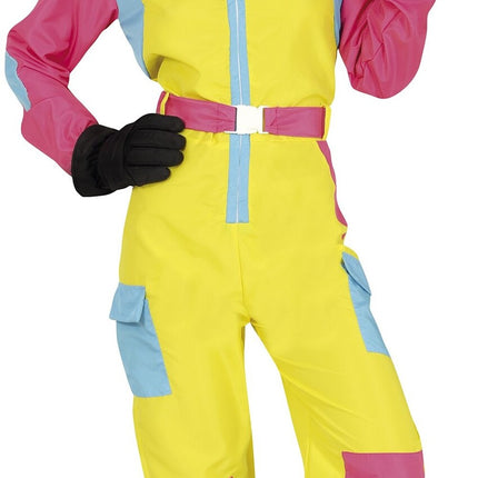 Feestbazaar Party Ski Overall Geel/Pink Dames