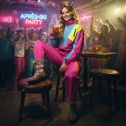 Feestbazaar Party Ski Pak Snow Glow Babe Pink