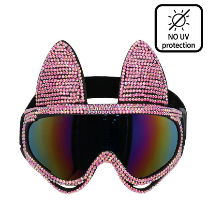 Feestbazaar Party Skibril Glam Cat Roze